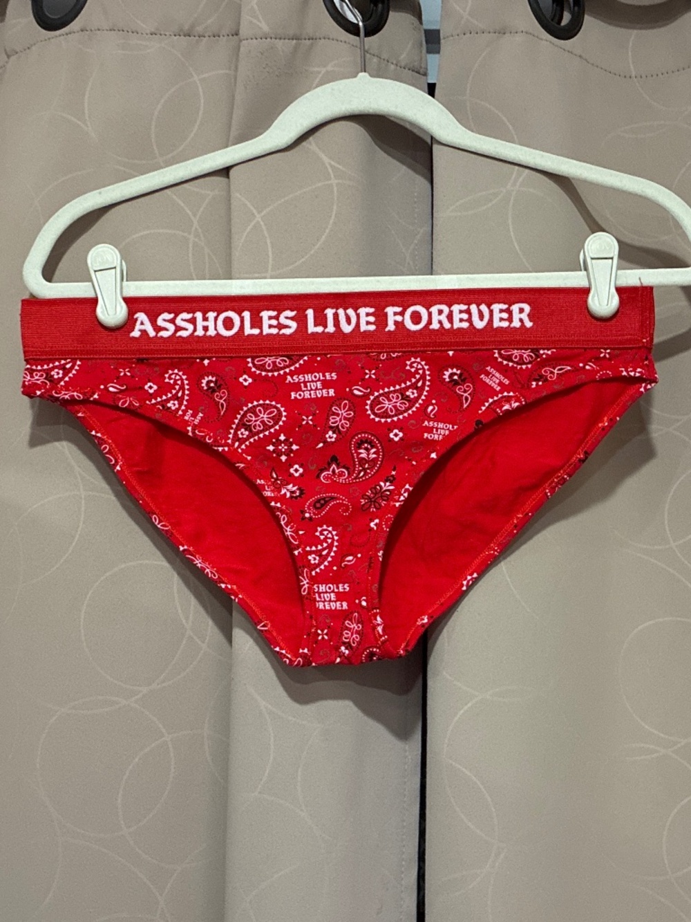 Assholes Live Forever Women's Red Underwear